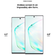 A la izquierda, el Galaxy Note 10. A la derecha, el Galaxy Note 10+.